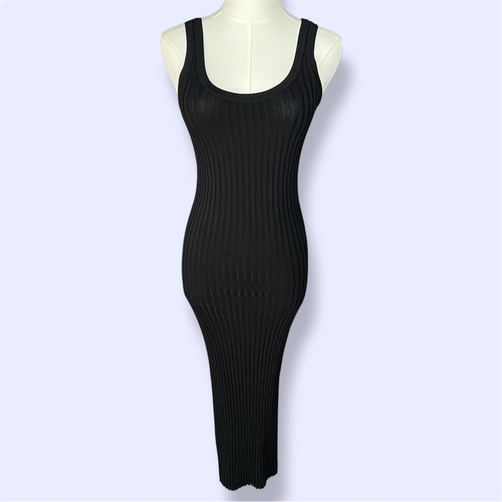 Everlane The E2 Ribbed Tank Midi Dress